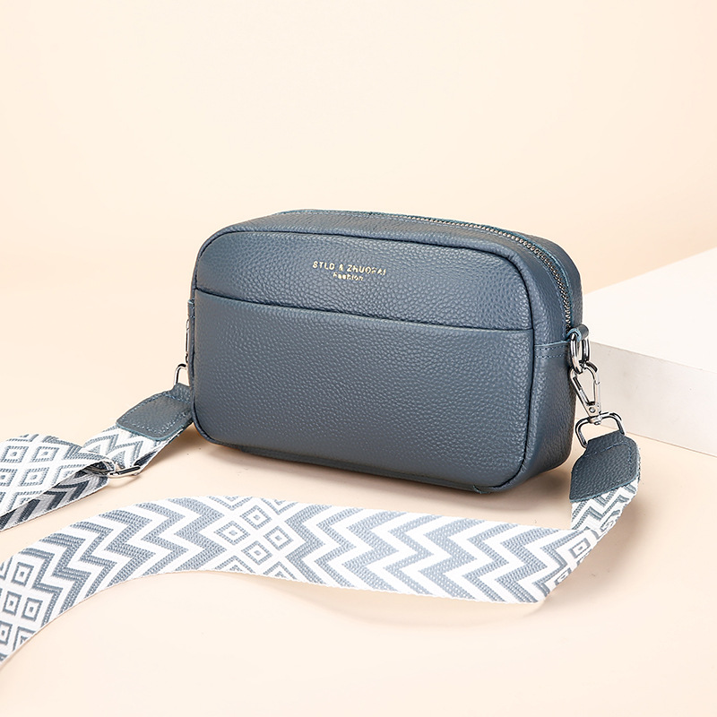 Women's First Layer Leather Crossbody Bag — One-Shoulder Fashion Handbag