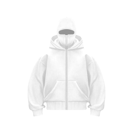 Fleece-Lined Double Hooded Sweater — Warm Streetwear Hoodie for Men & Women
