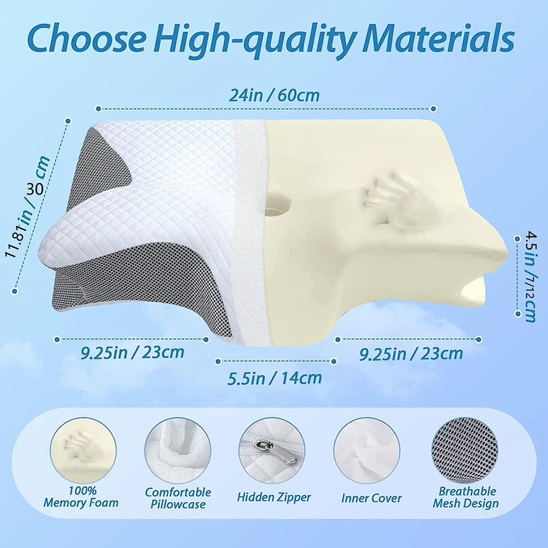 Memory Foam Contour Neck Pillow