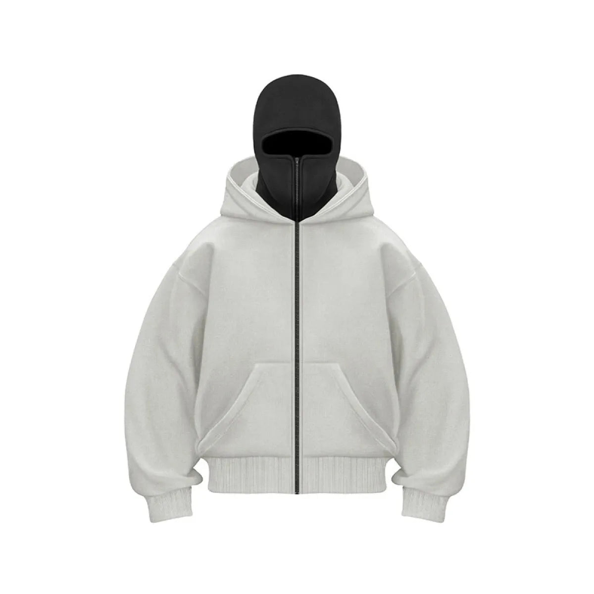 Fleece-Lined Double Hooded Sweater — Warm Streetwear Hoodie for Men & Women