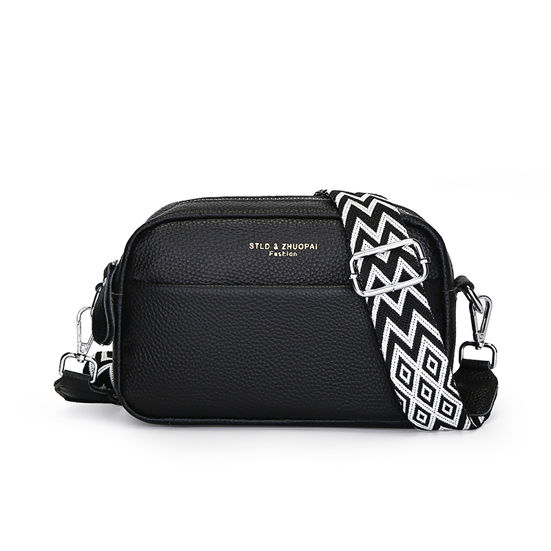 Women's First Layer Leather Crossbody Bag — One-Shoulder Fashion Handbag