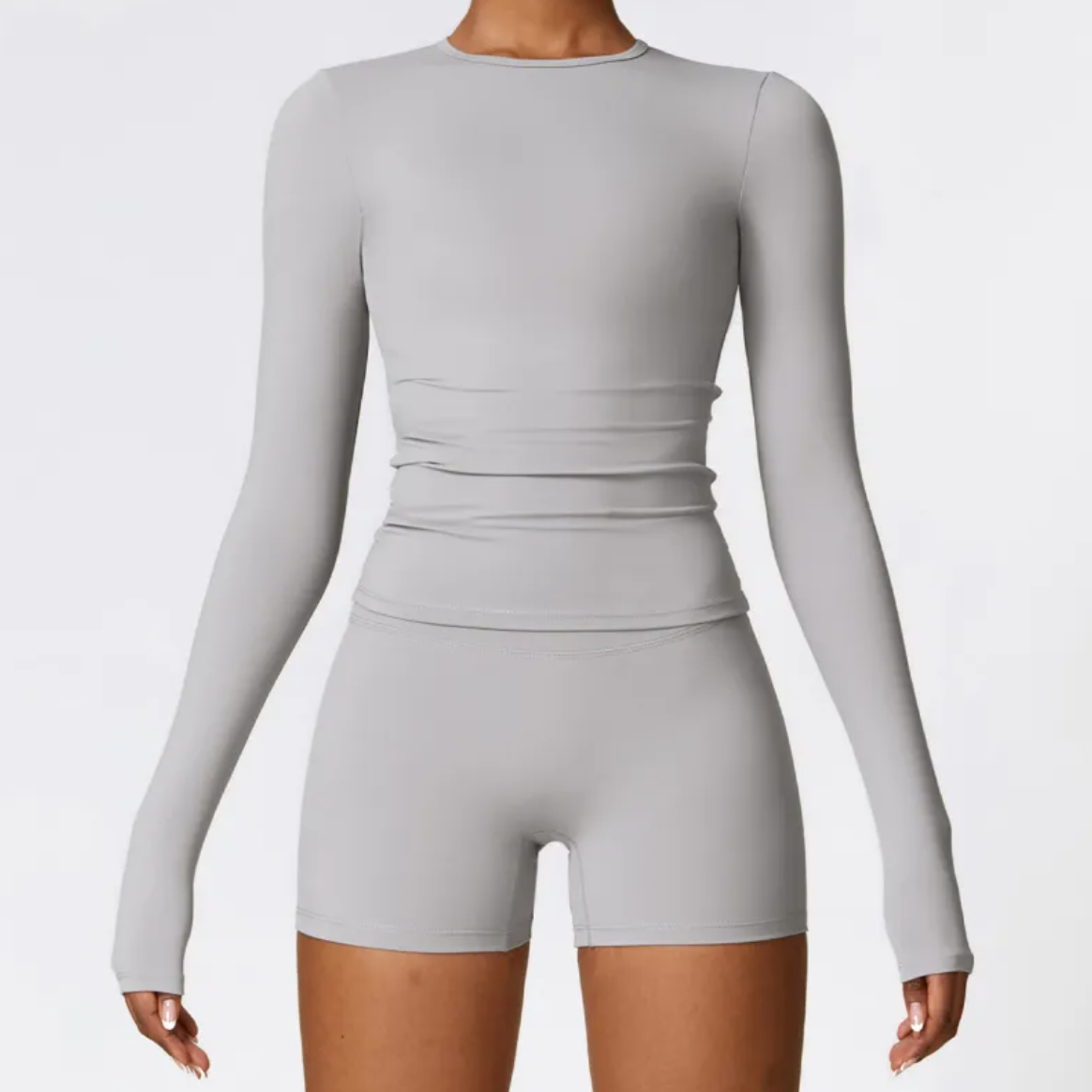 Women's Long Sleeve Sports Yoga Top — Breathable Activewear for Yoga & Gym