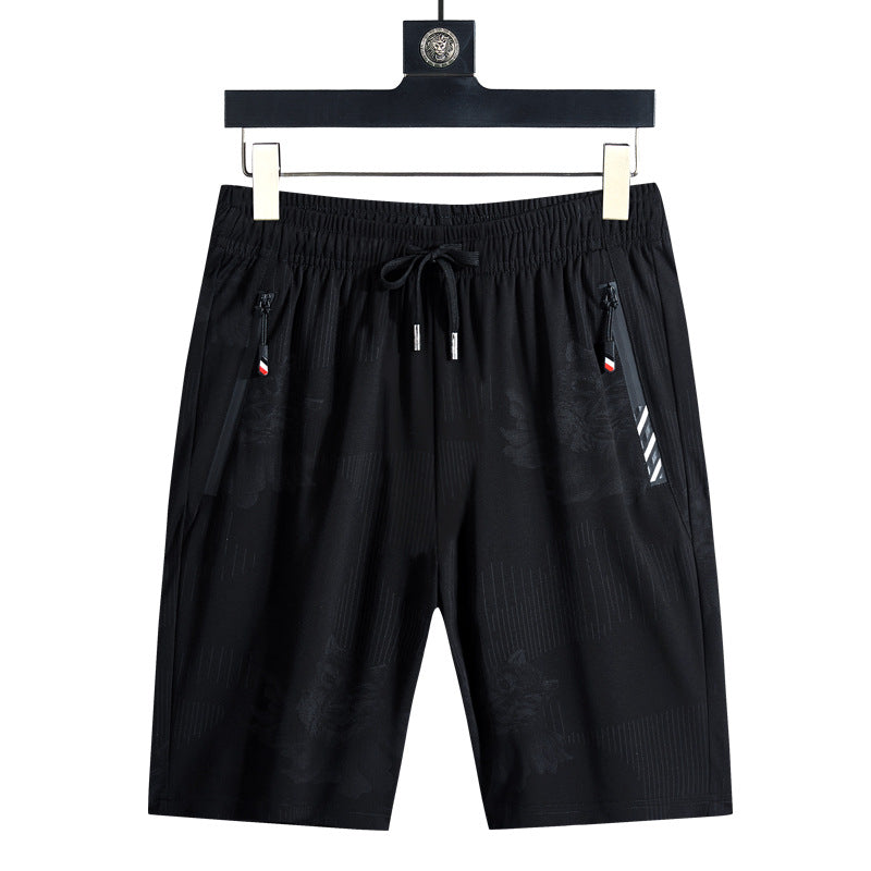 Men's Lightweight Running Shorts — Quick-Dry Beach & Gym Five-Point Pants