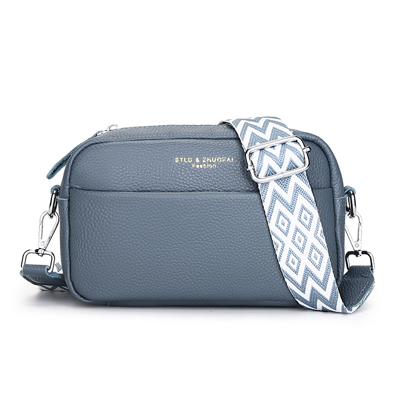 Women's First Layer Leather Crossbody Bag — One-Shoulder Fashion Handbag