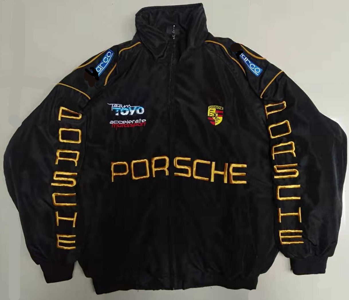 F1 Racing Jacket — Vintage Embroidered Outerwear for Men