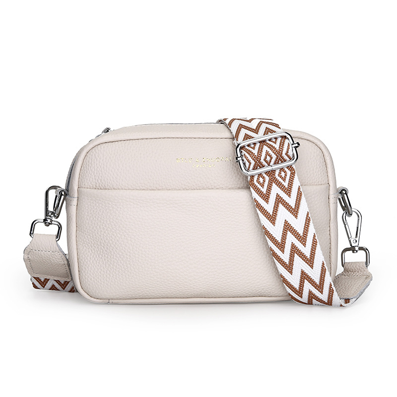 Women's First Layer Leather Crossbody Bag — One-Shoulder Fashion Handbag