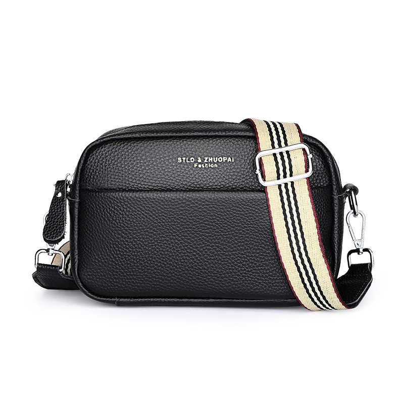 Women's First Layer Leather Crossbody Bag — One-Shoulder Fashion Handbag
