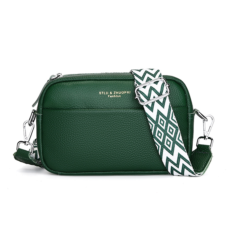 Women's First Layer Leather Crossbody Bag — One-Shoulder Fashion Handbag
