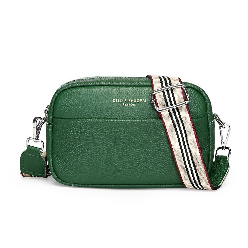 Women's First Layer Leather Crossbody Bag — One-Shoulder Fashion Handbag