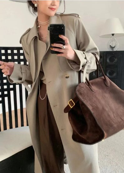 Top Layer Cowhide Leather Handbag — Premium Women's Luxury Tote