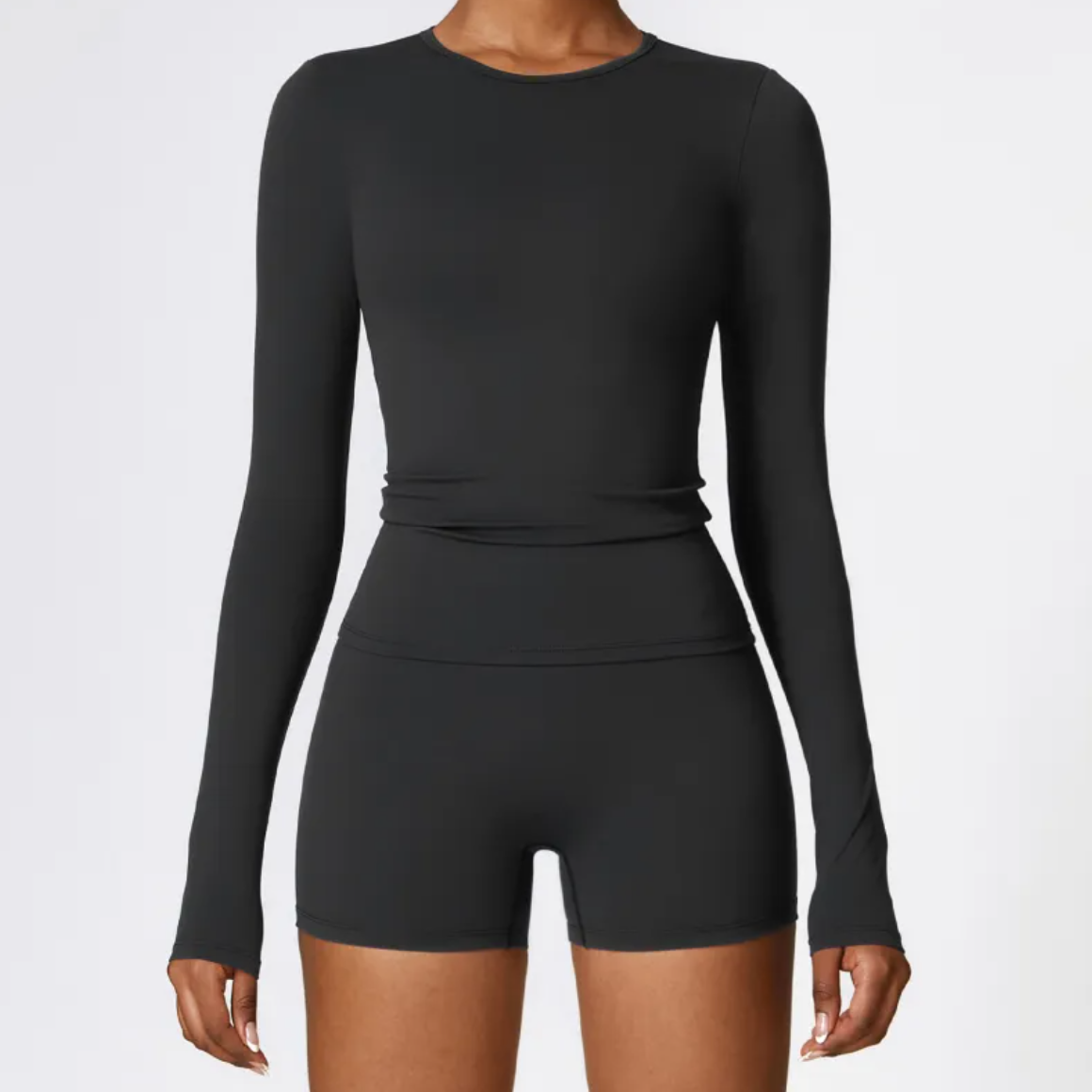 Women's Long Sleeve Sports Yoga Top — Breathable Activewear for Yoga & Gym