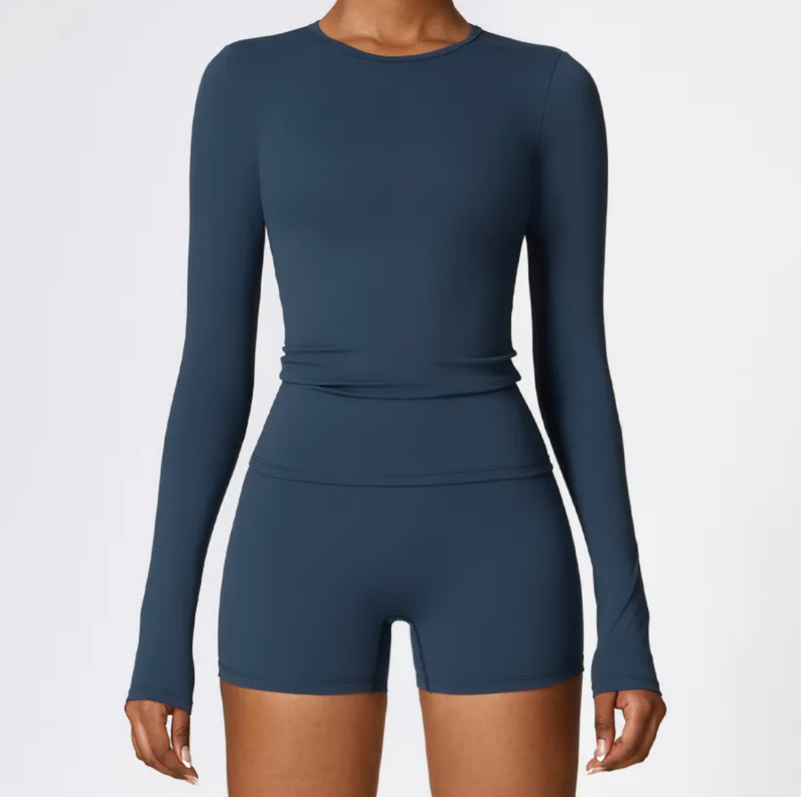 Women's Long Sleeve Sports Yoga Top — Breathable Activewear for Yoga & Gym