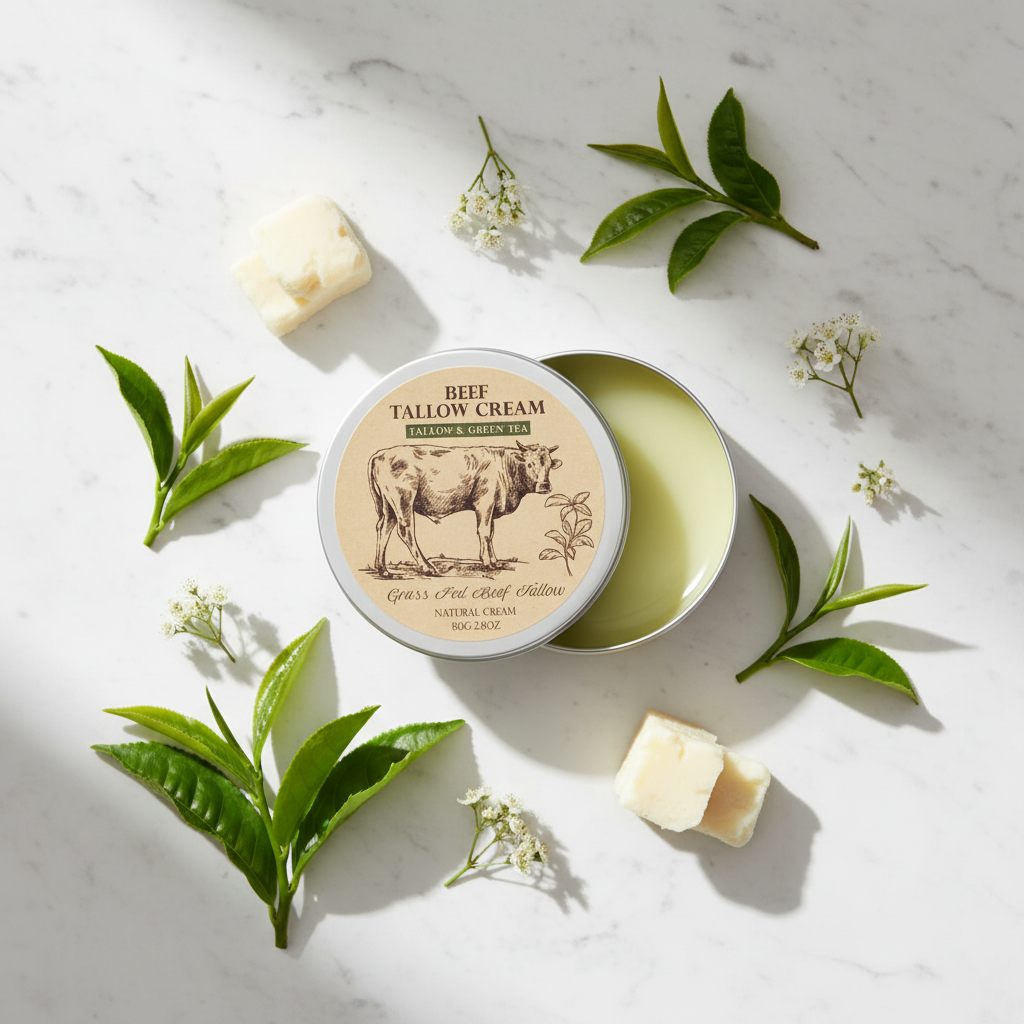 Green Tea Balm Flat Lay